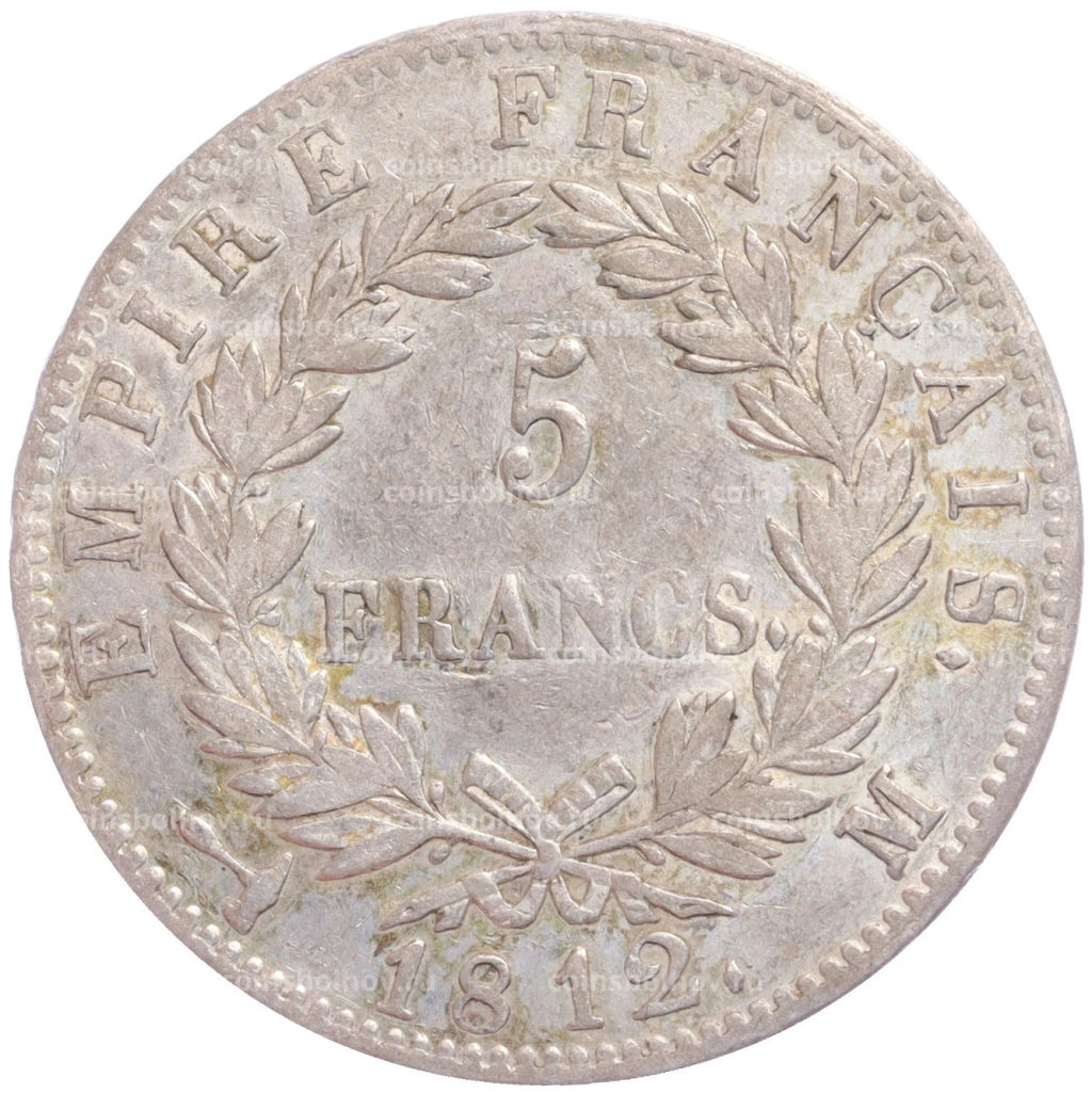 5 франков 1812 года M Франция