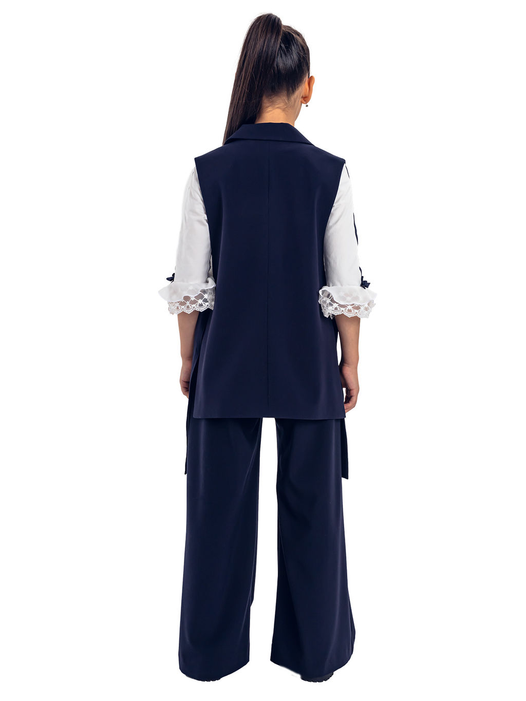 Школьный жилет для девочки О76269 - Карамелли фото 2