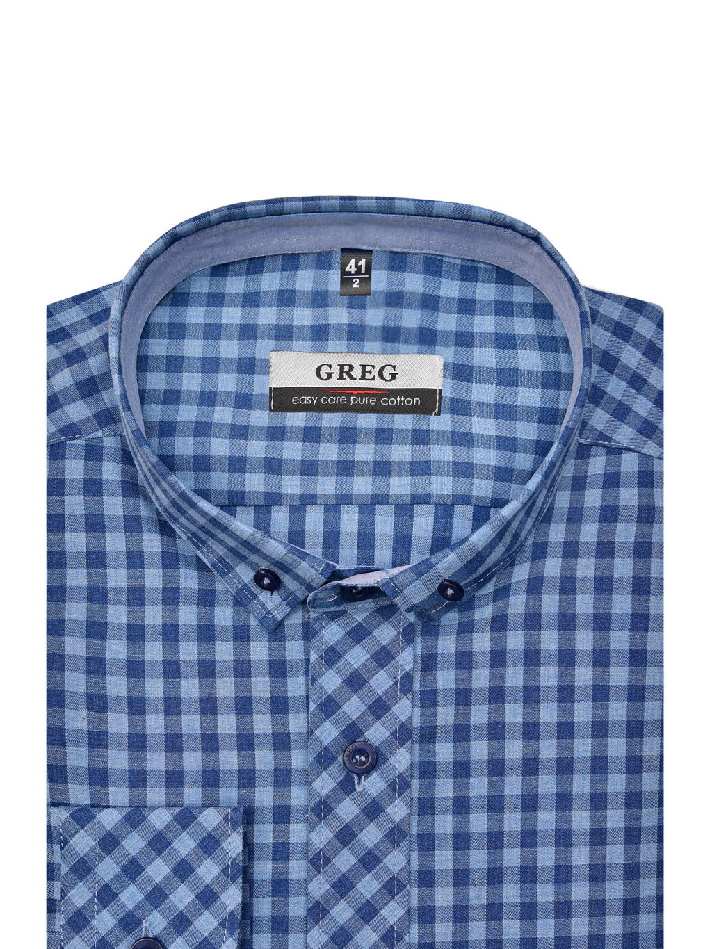Сорочка мужская длинный рукав GREG 225/211/6071/ZS/P/1b  фото 3