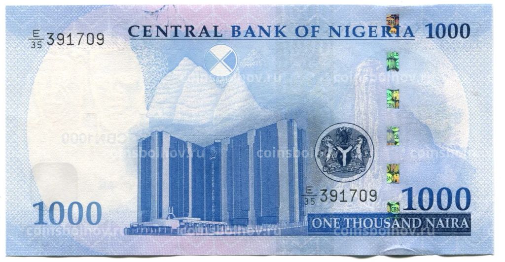 Банкнота 1000 найра 2022 года Нигерия