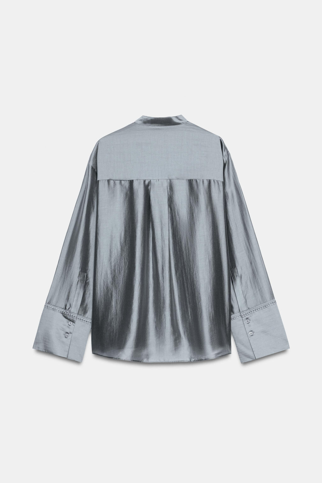 CAMISA BOLSILLO BORDADO ZW COLLECTION / Gris azul