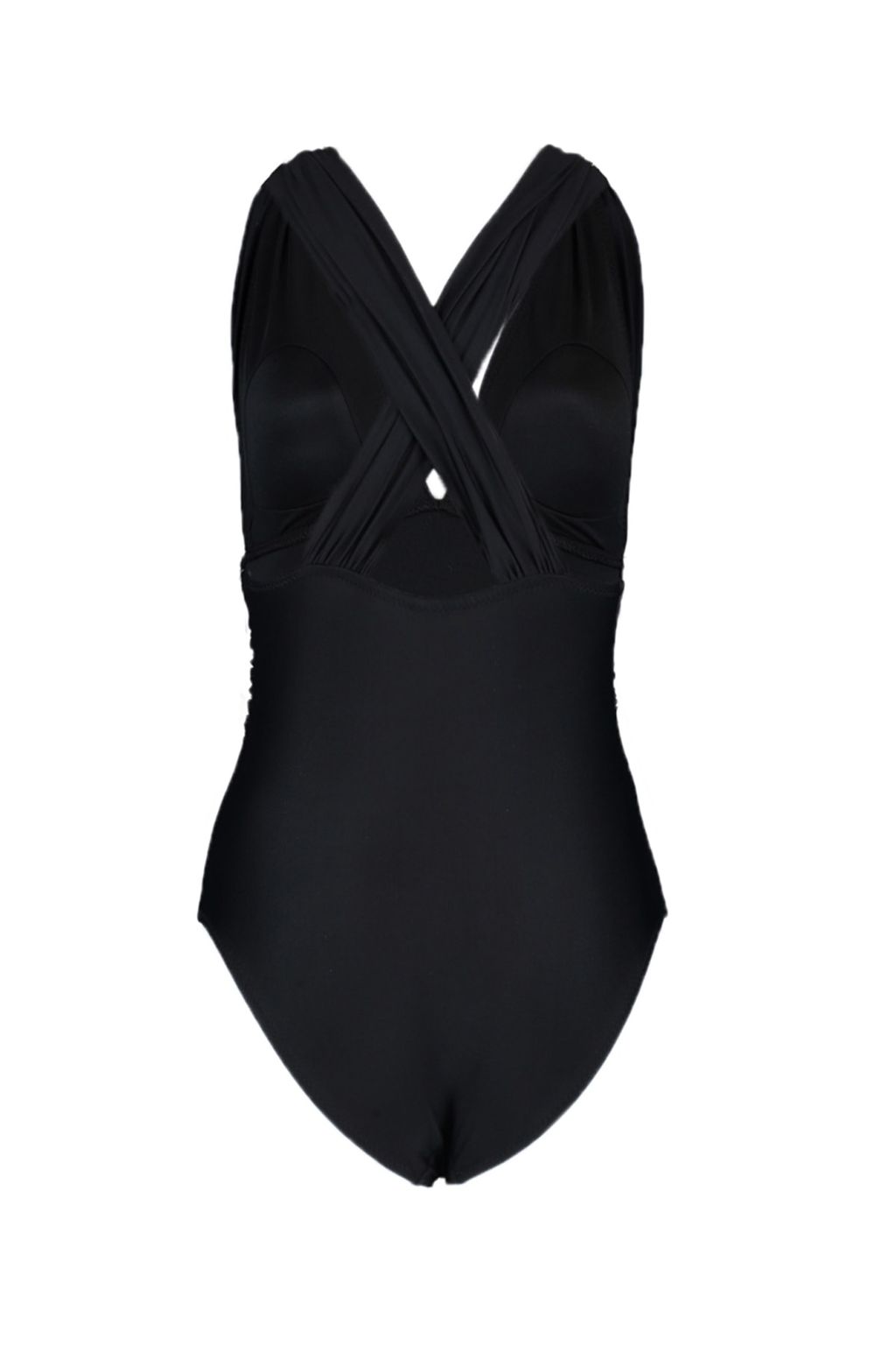 Siyah Dekolteli Drapeli Regular Core Mayo TBESS20MA0294