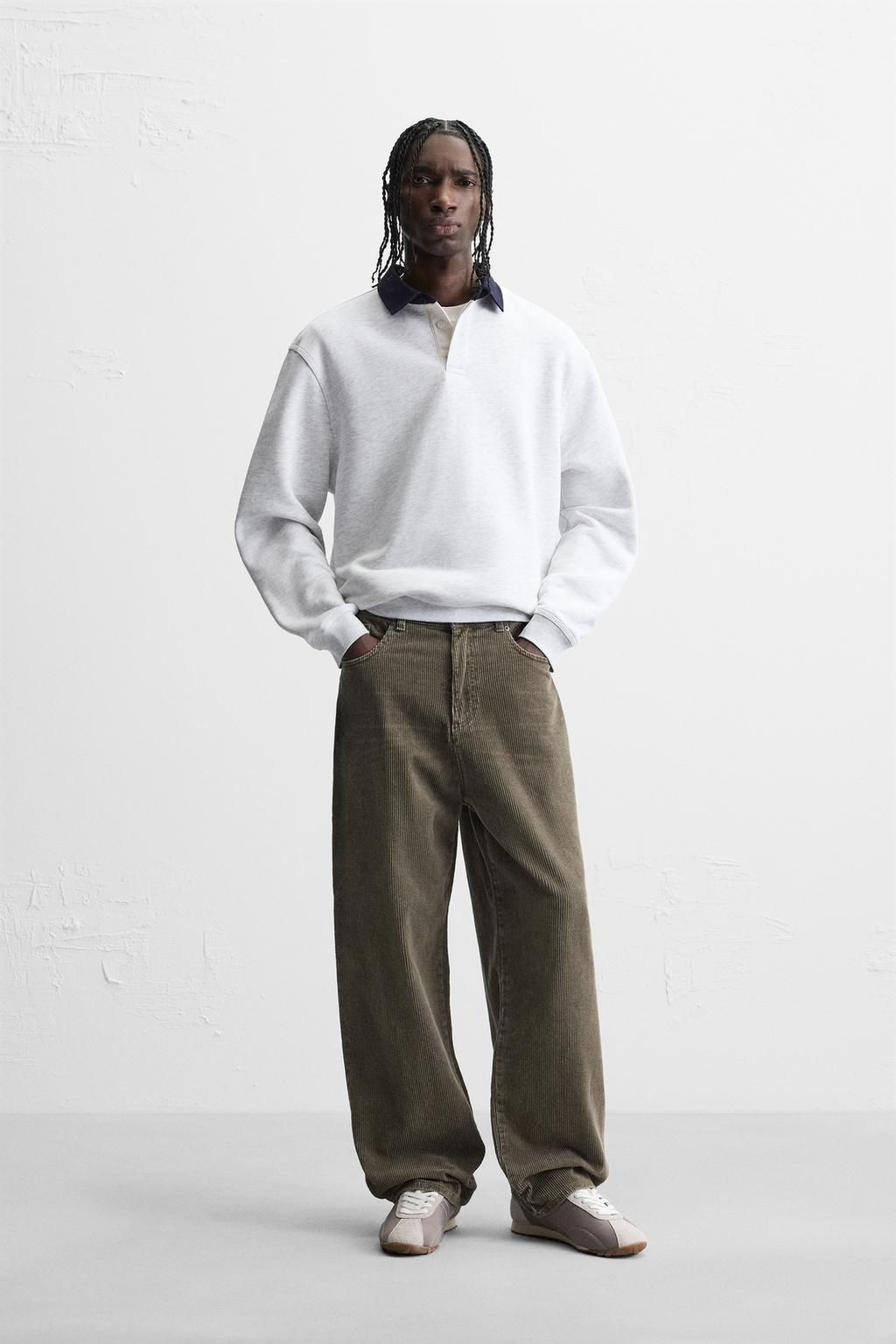 CONTRAST COLLAR POLO SHIRT - Zara фото 25