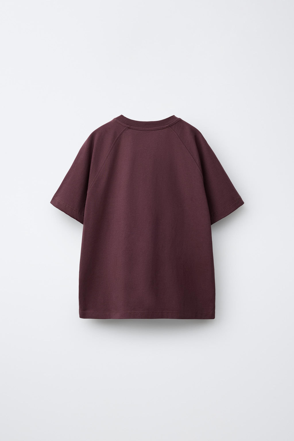CONJUNTO CAMISETA Y BERMUDA TEXTO / Vino - Zara фото 4