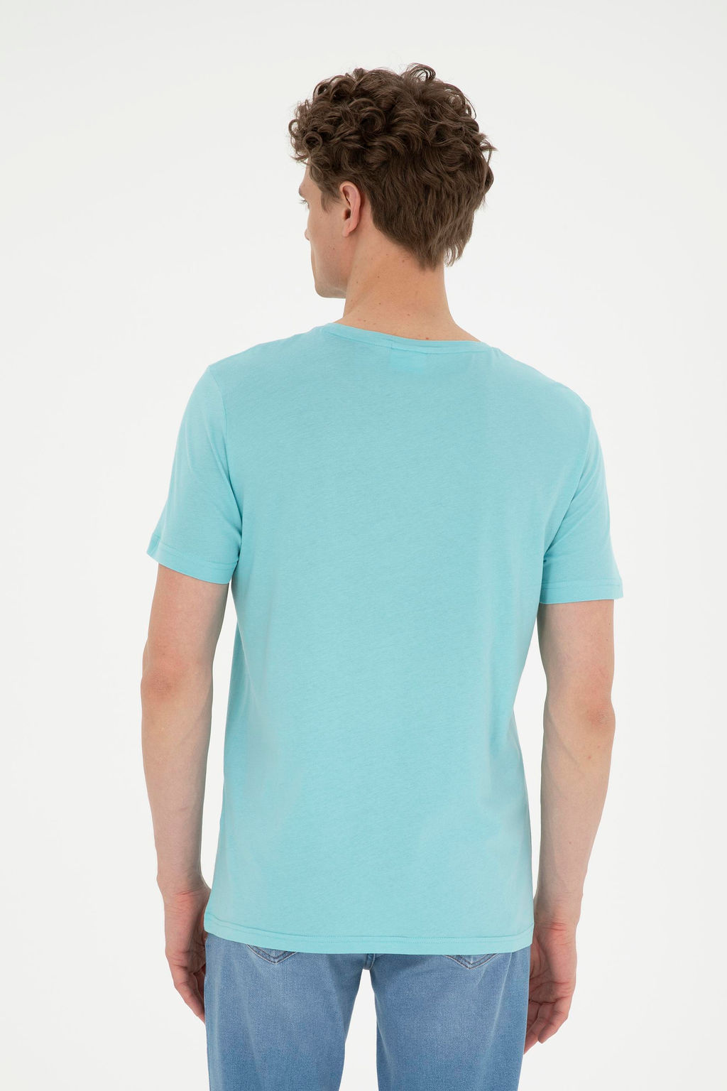 Мужская мятная базовая футболка Неожиданная скидка в корзине - U.s. polo assn фото 12