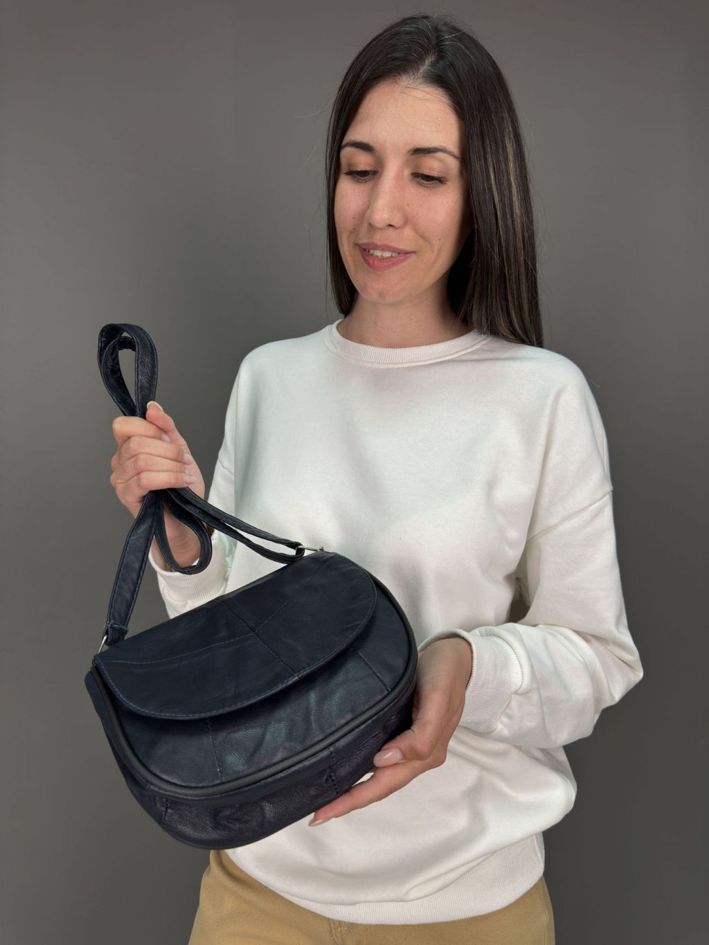 Сумка женская из телячьей кожи