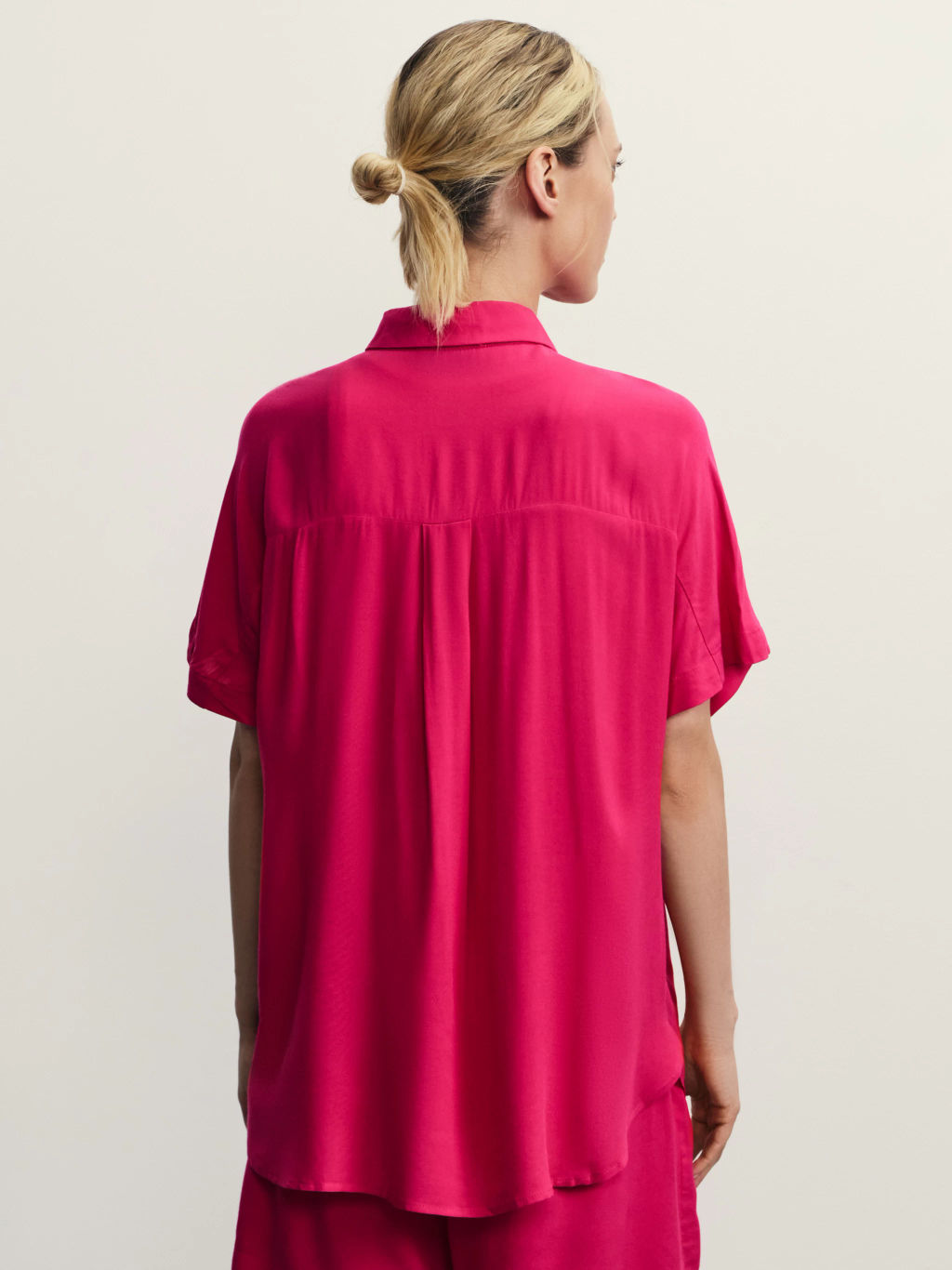 Рубашка с коротким рукавом из вискозы / Zarina  фото 5