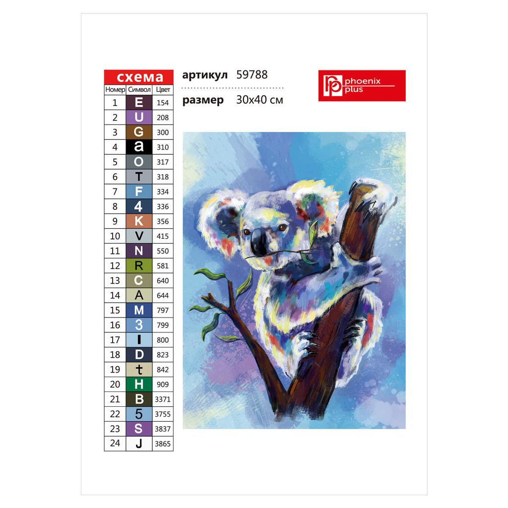 Набор для творчества Алмазная мозаика арт. 59788 / 20 КОАЛА - Феникс+ фото 5