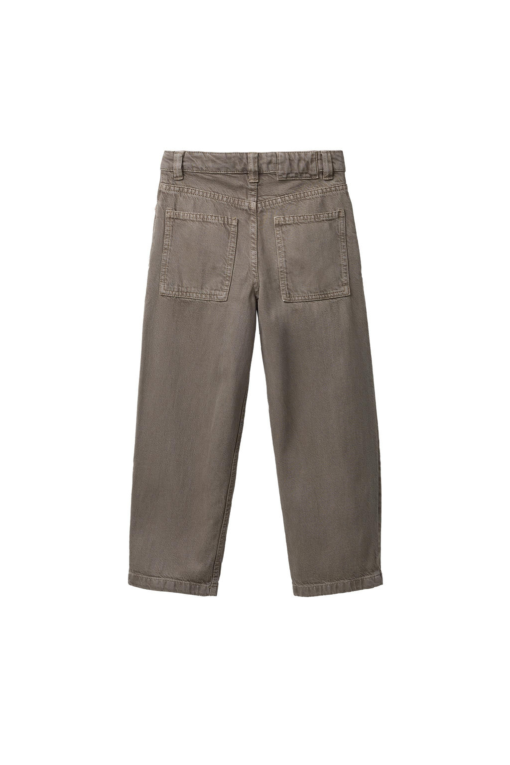RELAXED FIT TWILL BAGGY TROUSERS - Zara фото 6