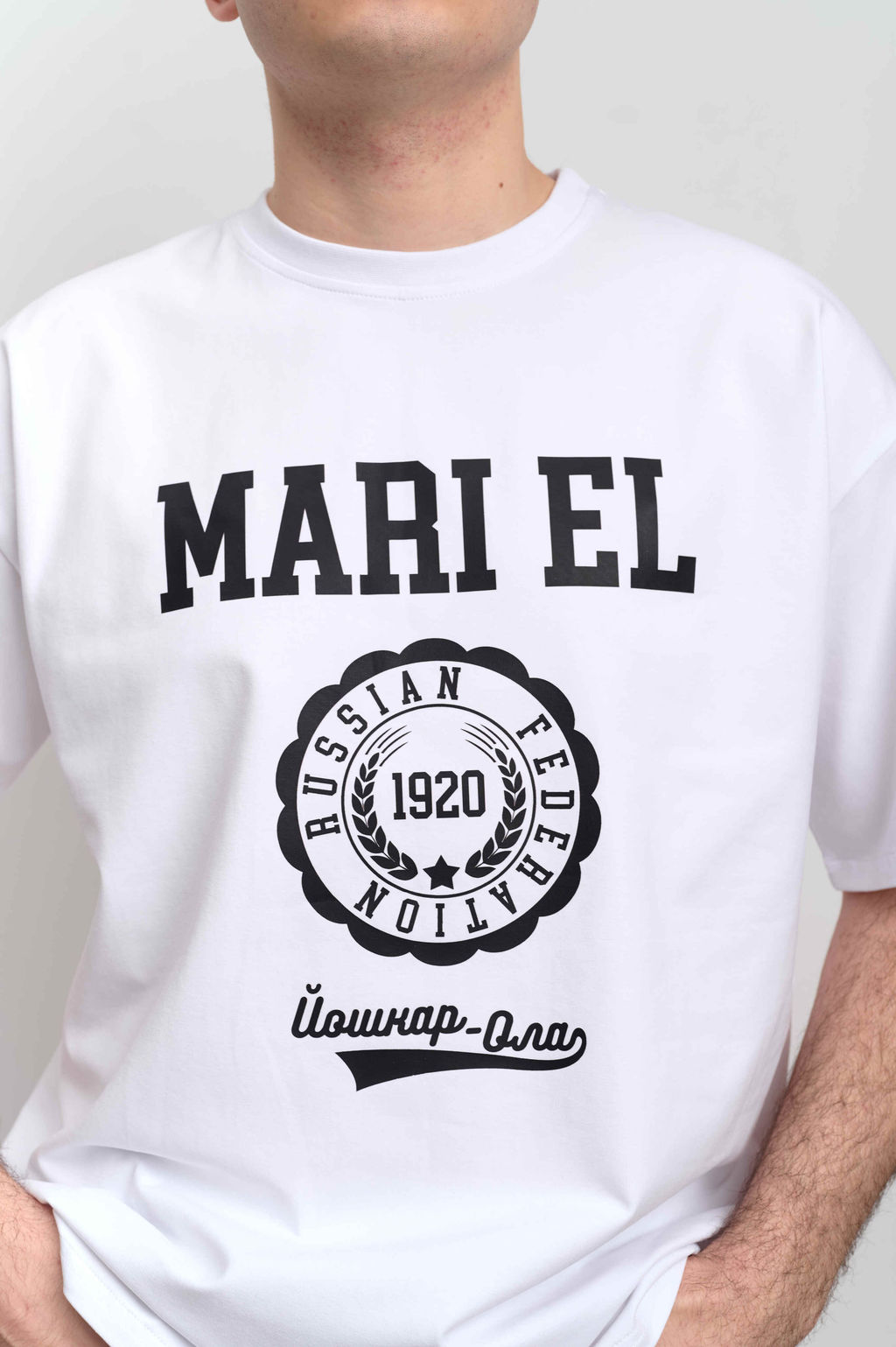 Футболка оверсайз унисекс " MARI EL" белый