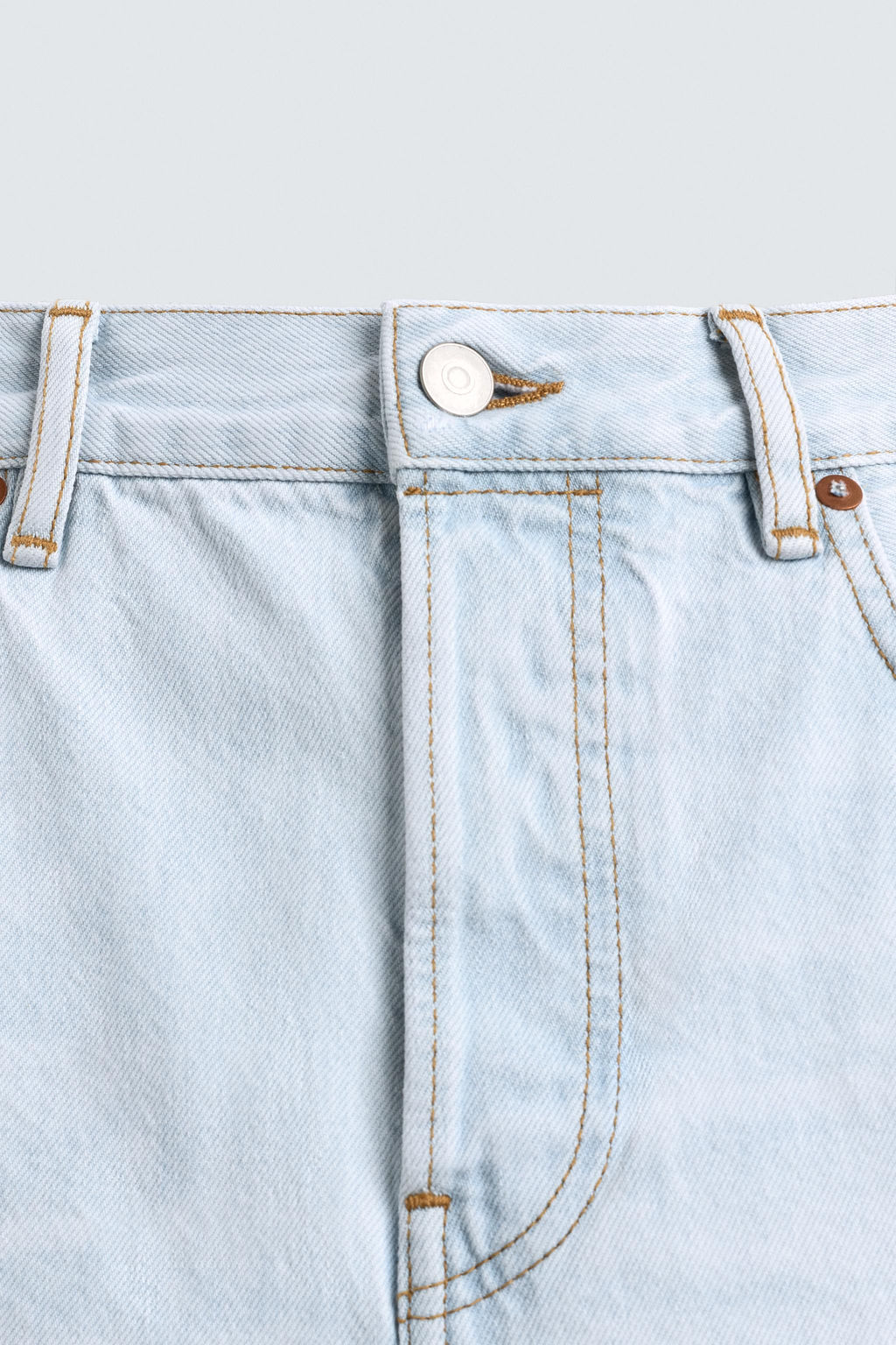 JEANS STRAIGHT ANKLE FIT / Azul claro - Zara фото 9