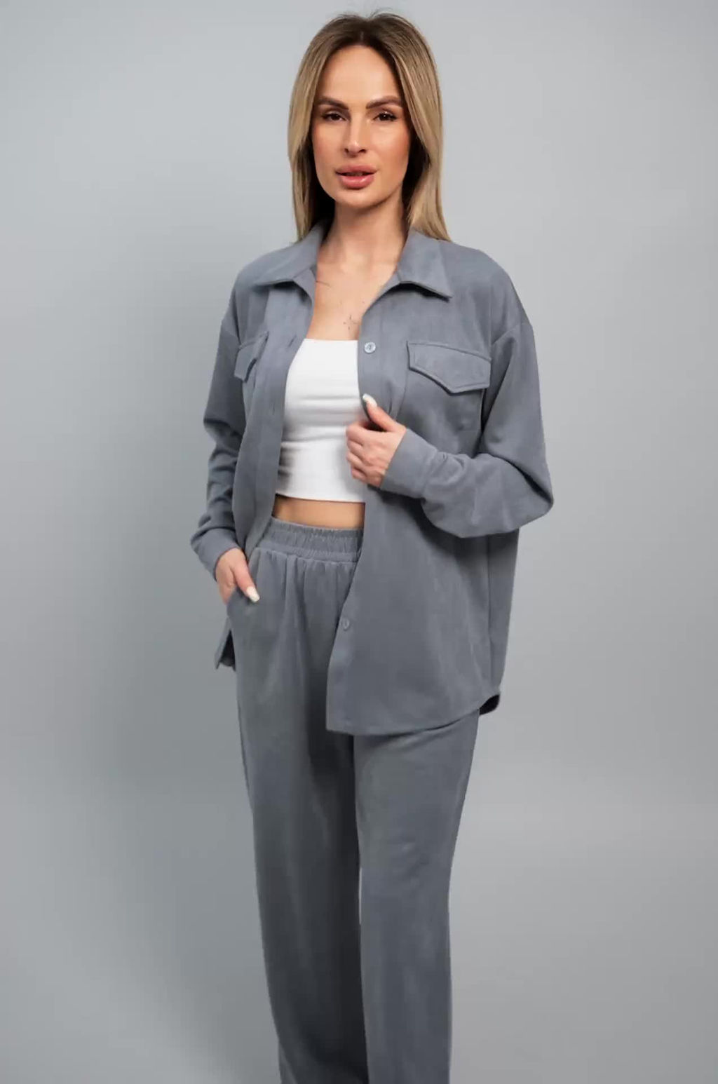 Женский костюм из микровельвета Happyfox