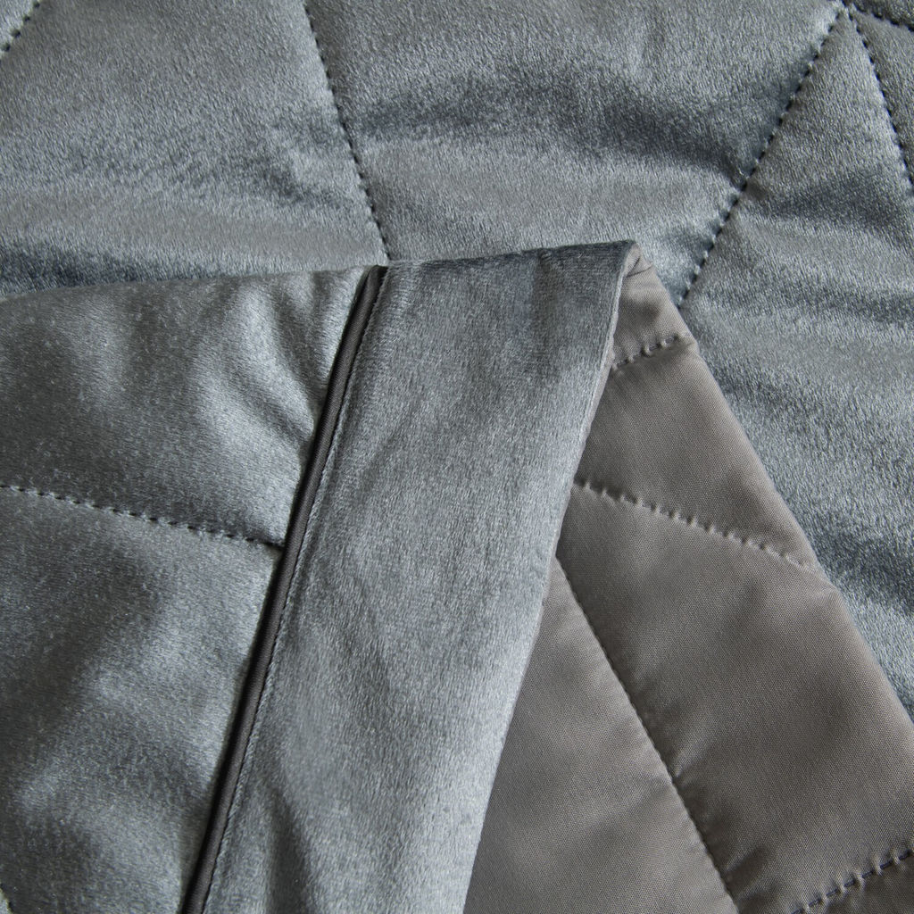 Велюровое покрывало в клетку и две наволочки OVL039 160*220/50-70 1 шт - Ситрейд фото 6