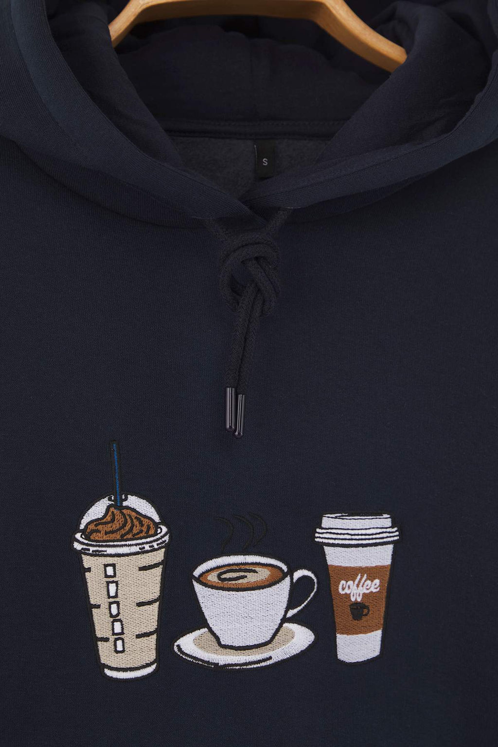 Teen Lacivert Nak?sl? Oversize/Genis Kal?p Kapusonlu Orme Sweatshirt TWOAW26SW00105
