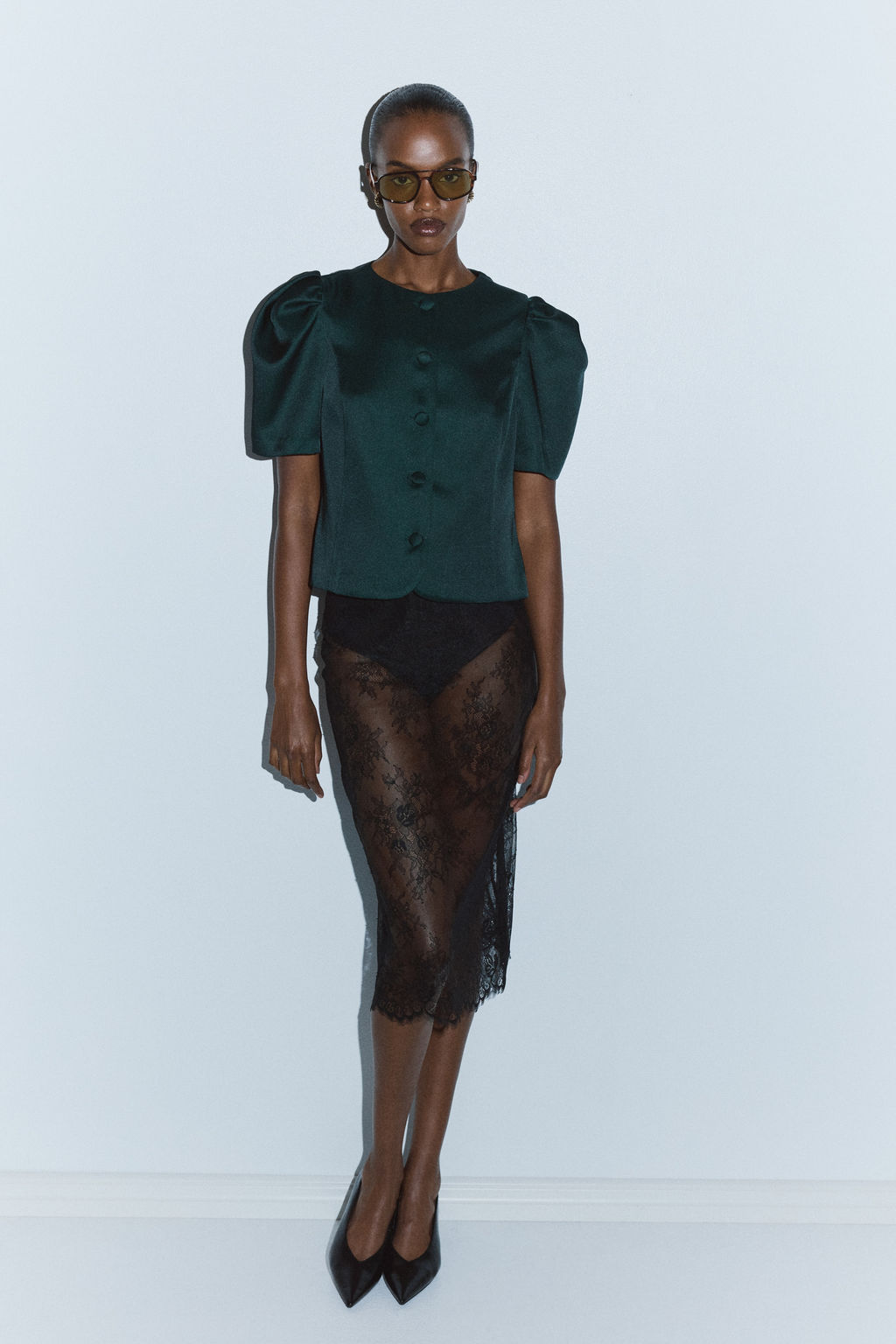 Blusa con manga puffy - H&m фото 3