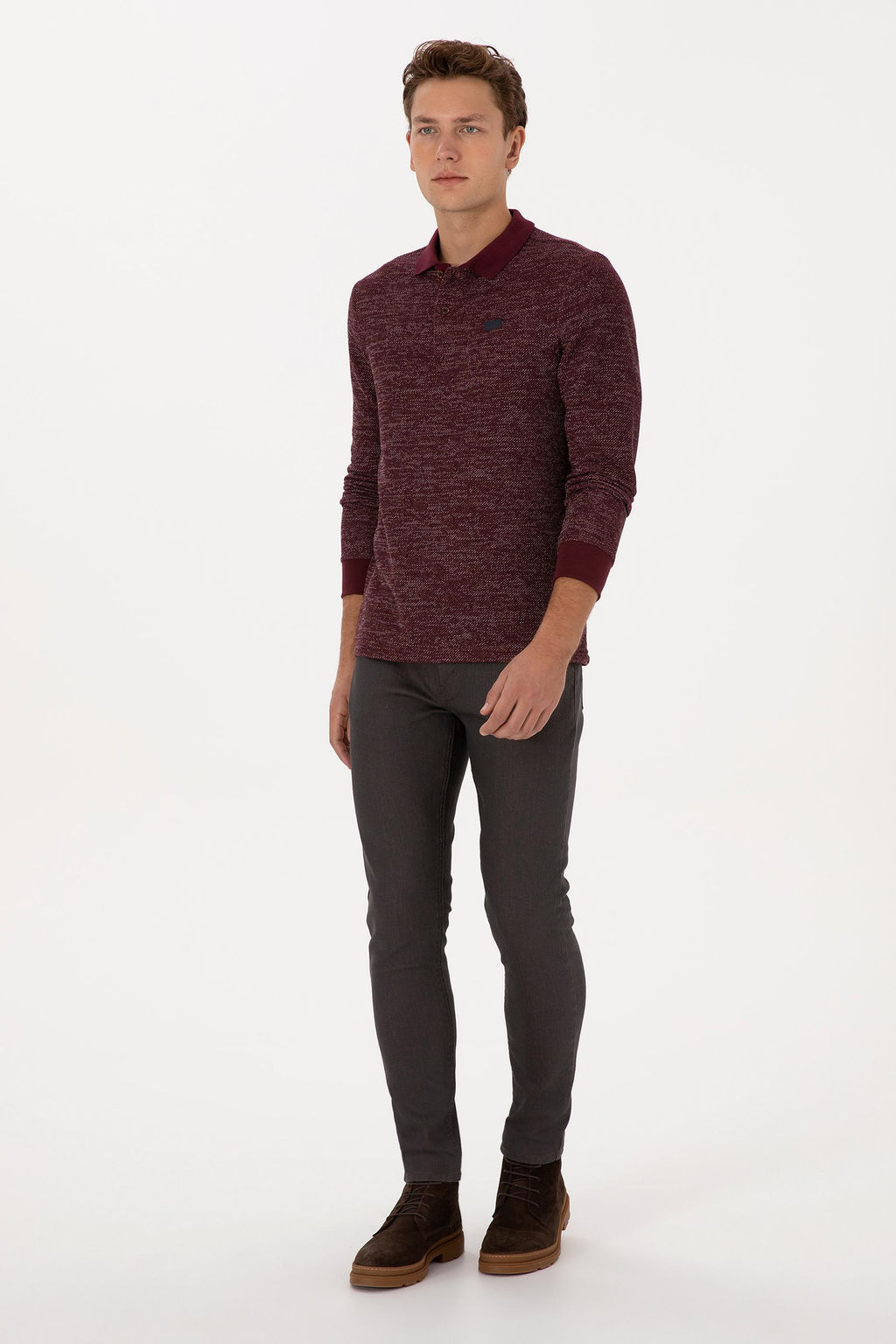 Erkek Kahverengi Slim Fit Jean Pantolon - U.s. polo assn фото 9