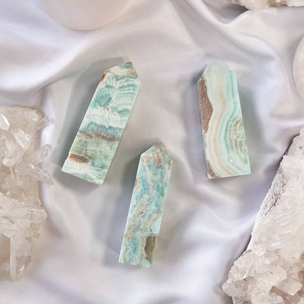 Кристалл из голубого Арагонита