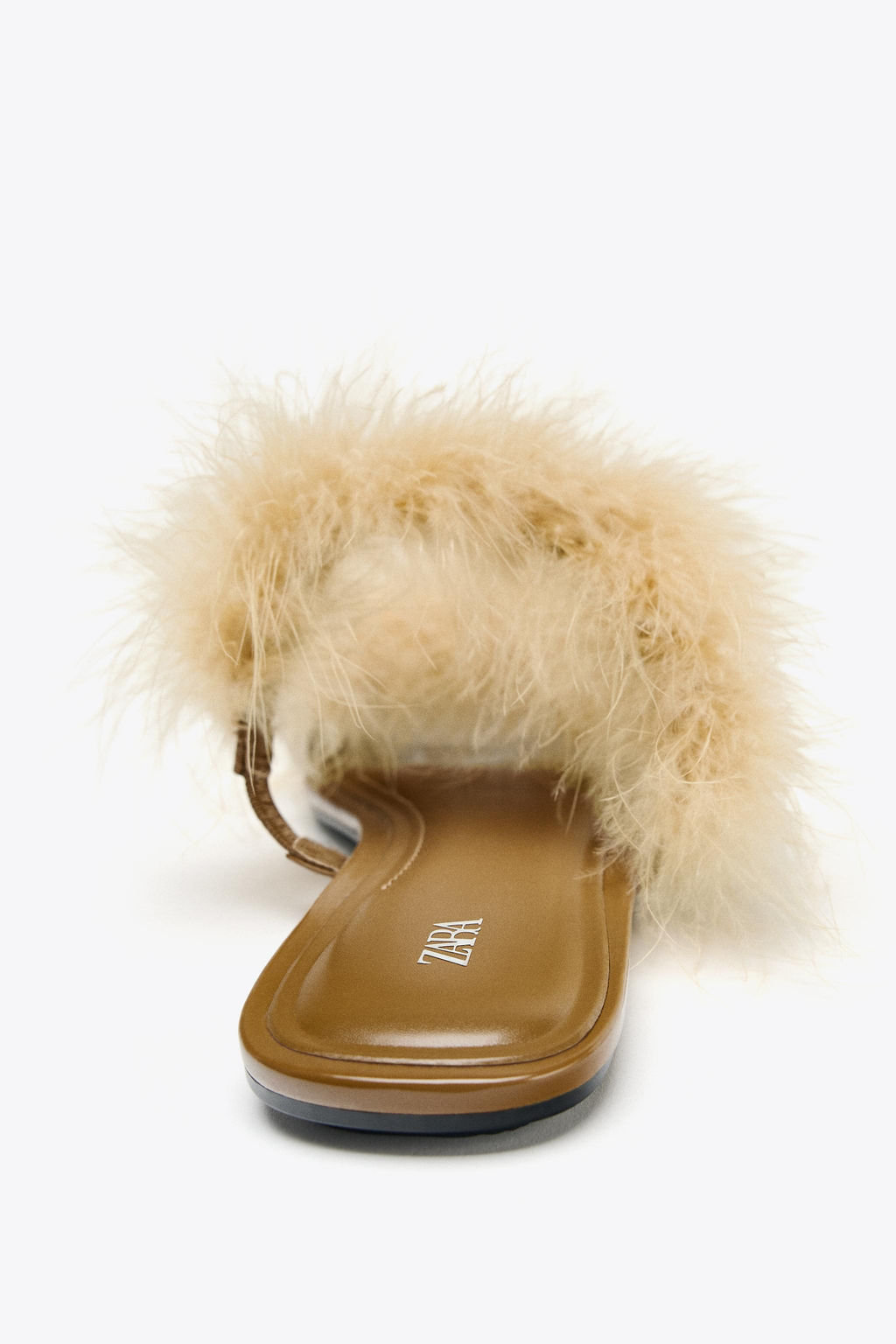 FEATHER STRAP SANDALS - Zara фото 8