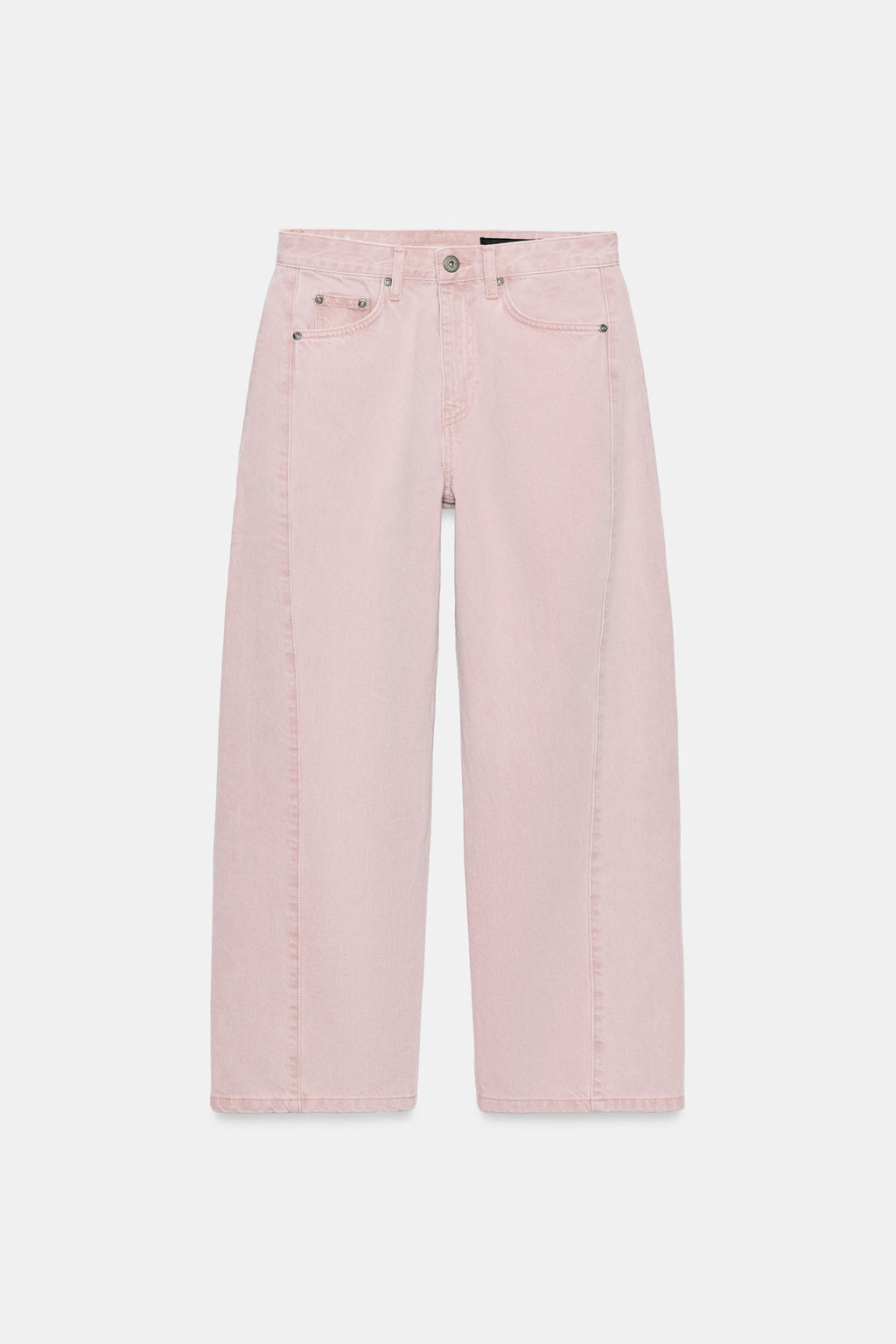 JEANS ZW COLLECTION ANKLE RELAXED TIRO MEDIO / Rosa - Zara фото 5