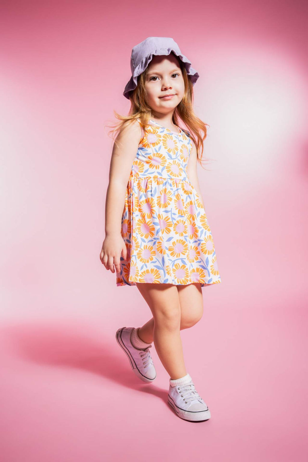 K?z Bebek Desenli Kolsuz Elbise - Defacto фото 3