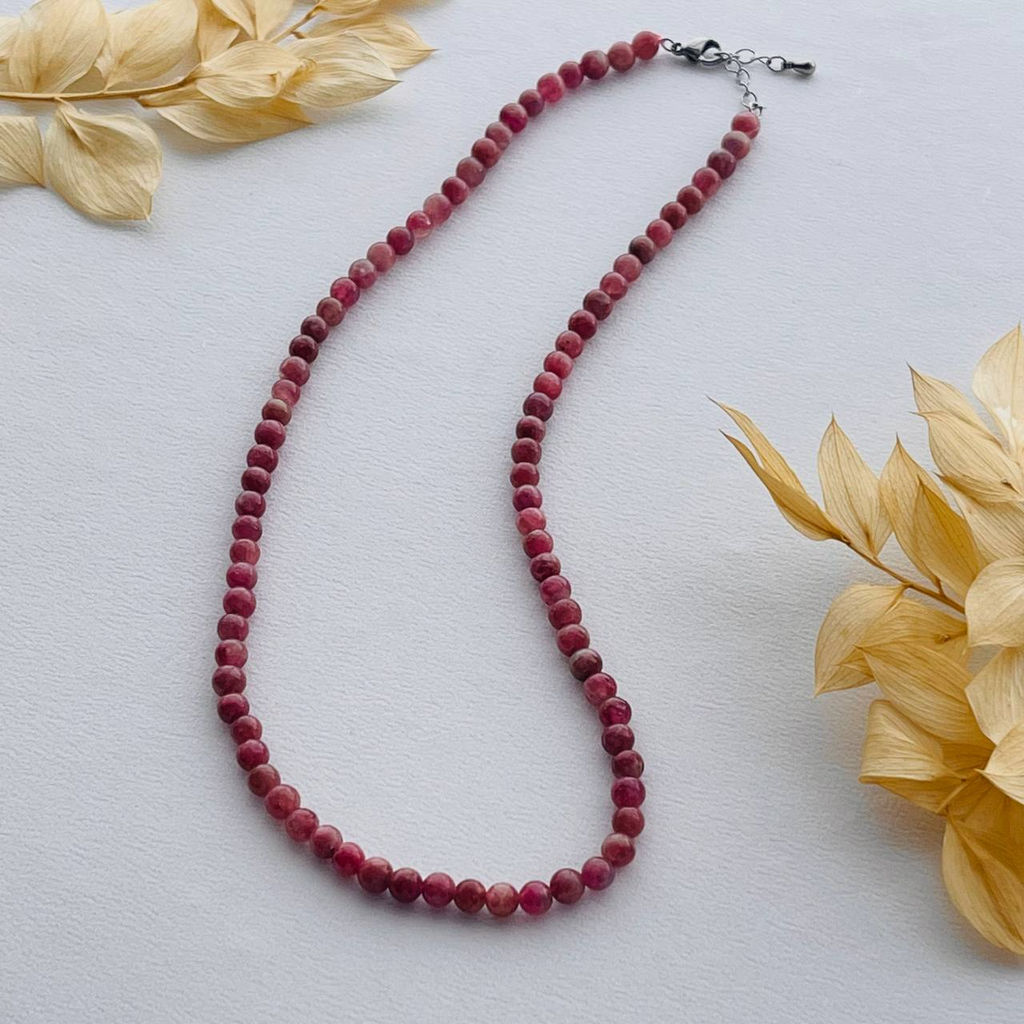 Бусы из розового Турмалина 43 см +