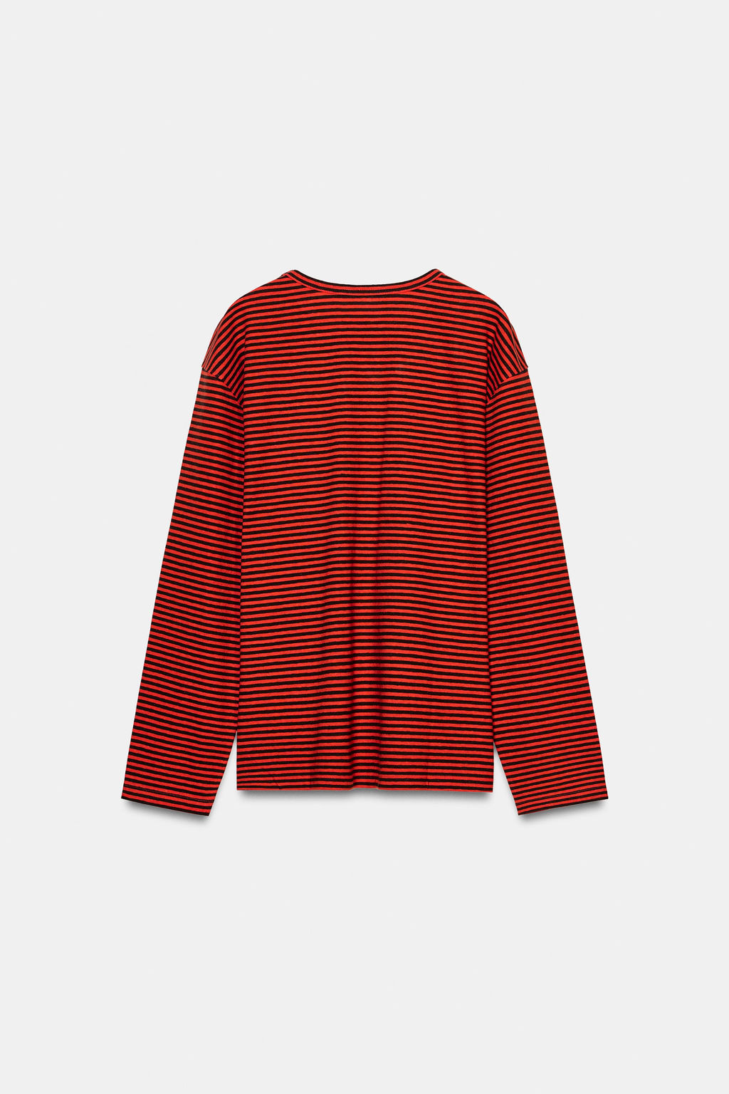 CAMISETA RAYAS ALGOD?N Y LINO / Rojos - Zara фото 6