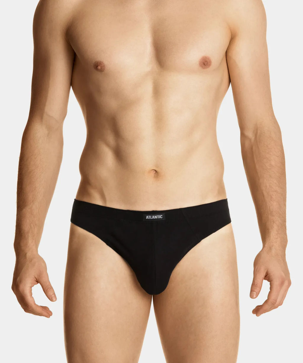 3MP-100 Трусы классика Small moons - набор 3 шт. темно-синий + красный + темно-голубой - Atlantic фото 41