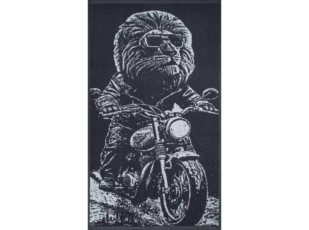 Полотенце махровое 6с103.412ж1 Моторалли(антрацит) 50х90см