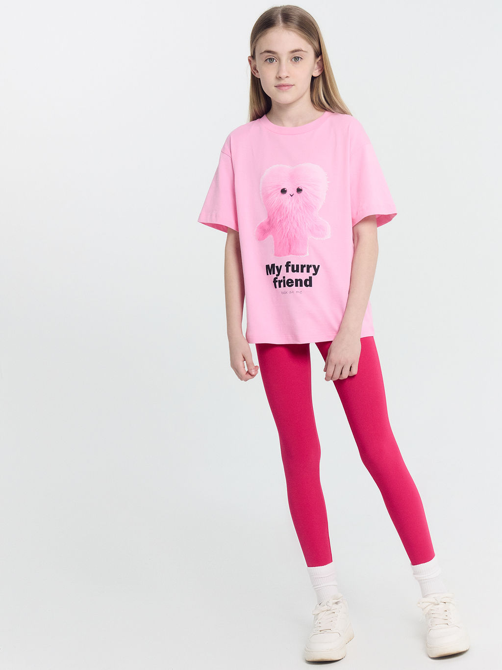 Футболка для девочек розовая с печатью - Mark formelle фото 4