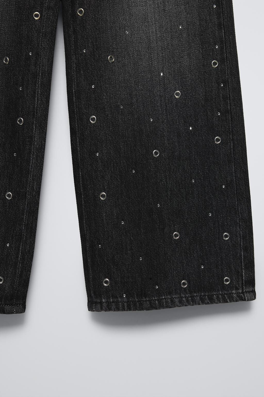STUDDED WIDE-LEG JEANS - Zara фото 4