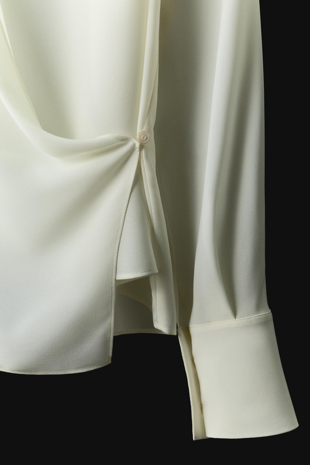 BLUSA CRUZADA FLUIDA ZW COLLECTION / Crudo - Zara фото 7