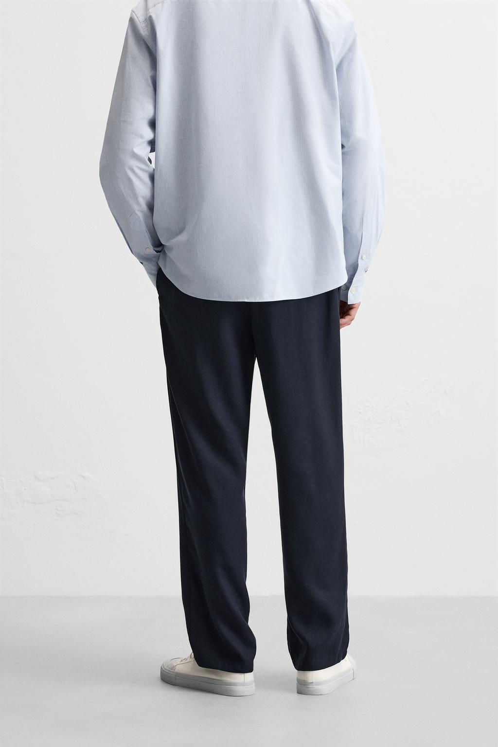 LYOCELL JOGGER WAIST TROUSERS - Zara фото 33