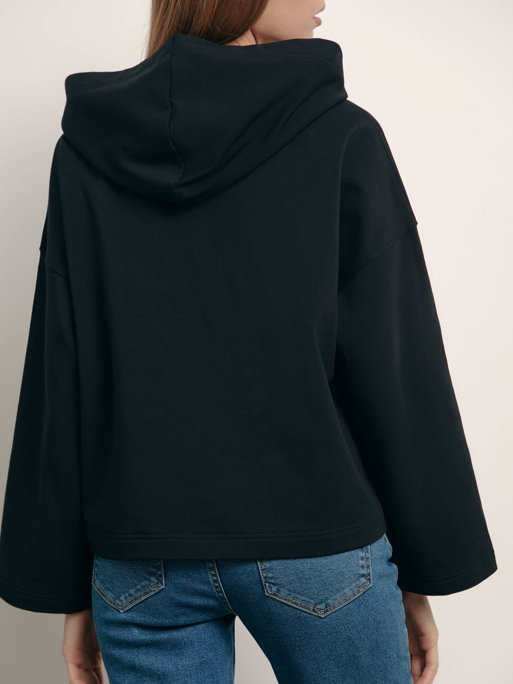 CONTE Оversize-худи на флисе с вышивкой "Choise" LD 1365 black black