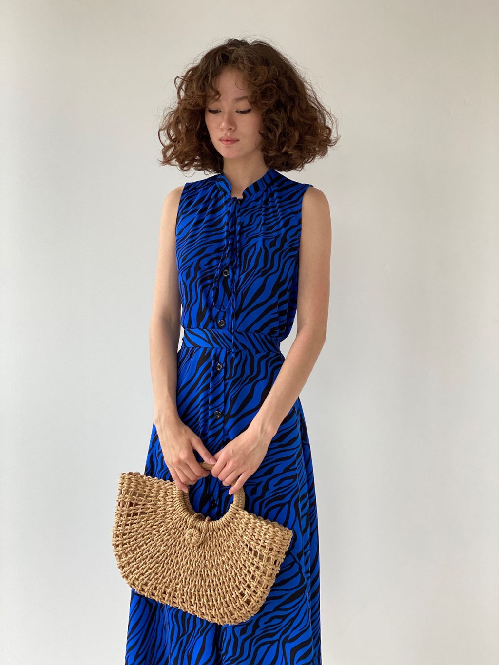 Платье, как из к/ф Красотка, синее с принтом - Martichelli фото 21