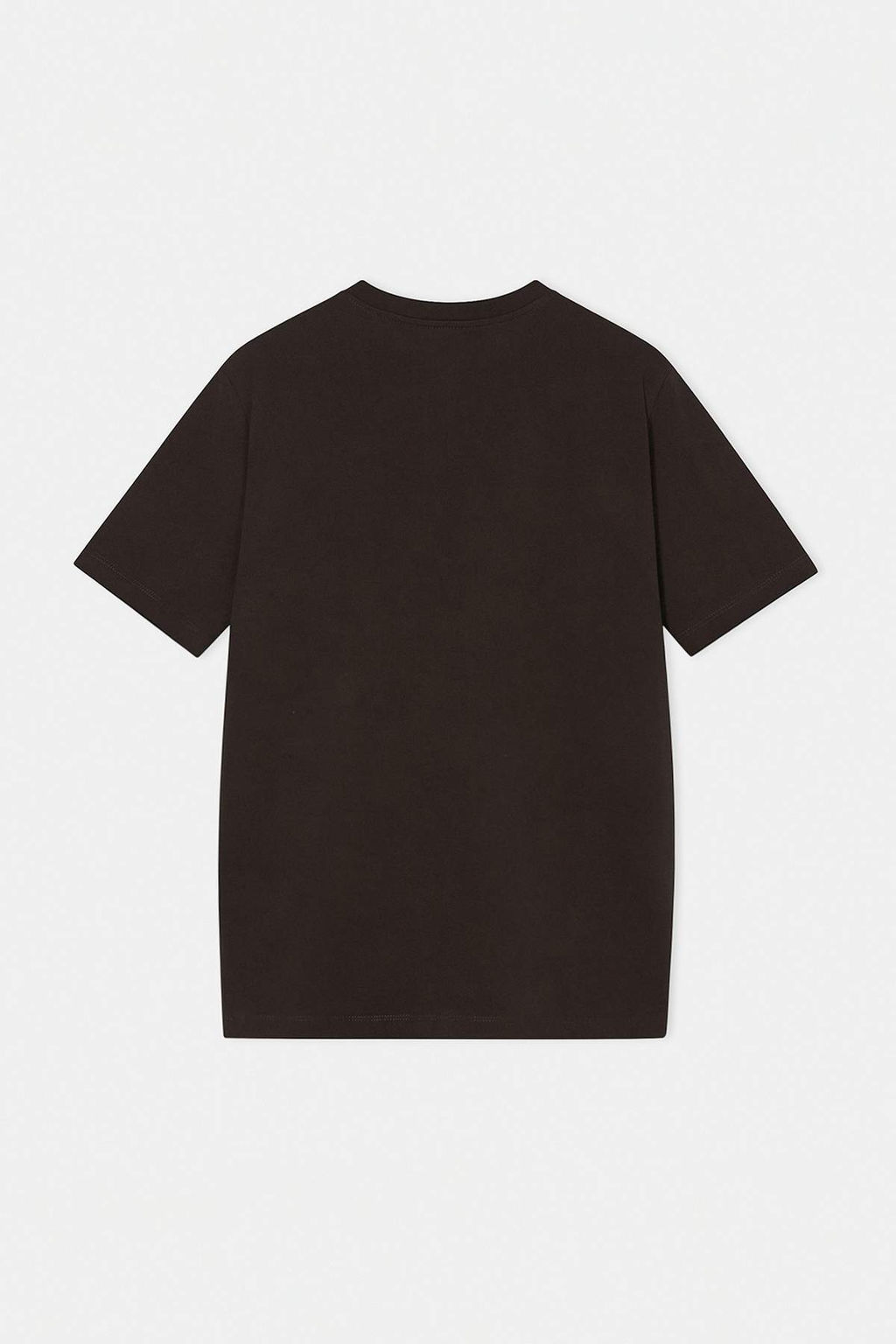 Koyu Kahverengi Regular/Normal Kesim At Nak?s Detayl? %100 Pamuklu T-Shirt TMNSS24TS00056