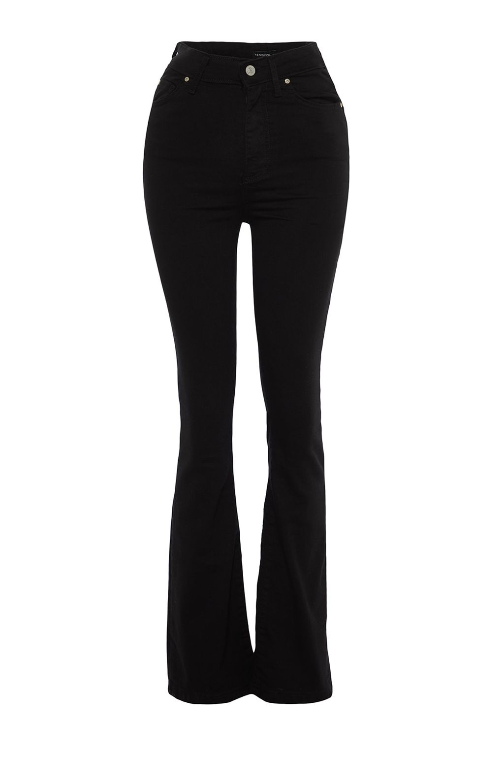 TRENDYOLMILLA Solmayan Siyah Yuksek Bel Flare Jeans TWOAW23JE00250  фото 6