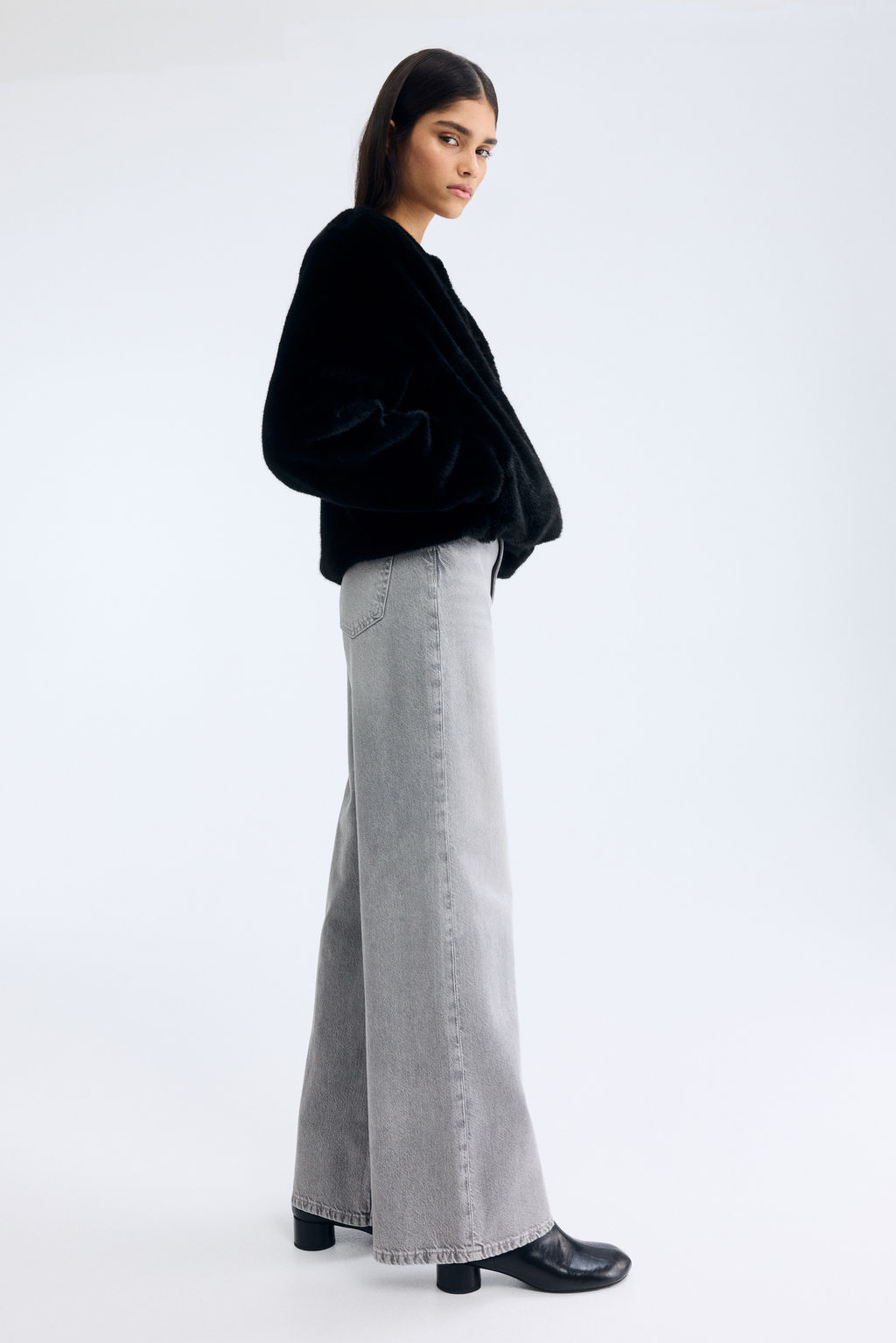 Wide Ultra High Jeans - H&m фото 7