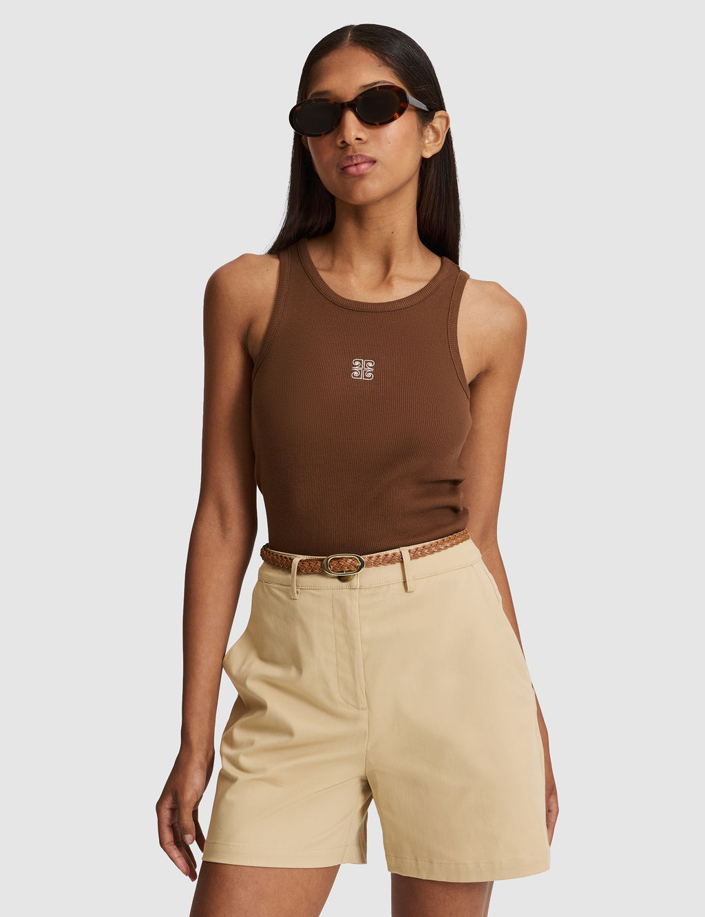 Kahverengi Slim Fit _rme Bluz