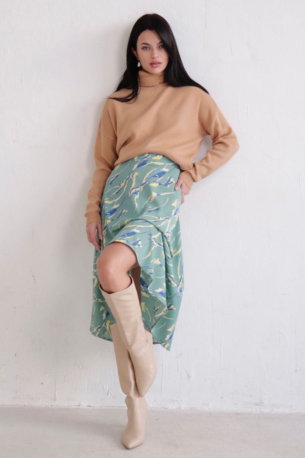 Юбка А-силуэта с принтом - Martichelli фото 70