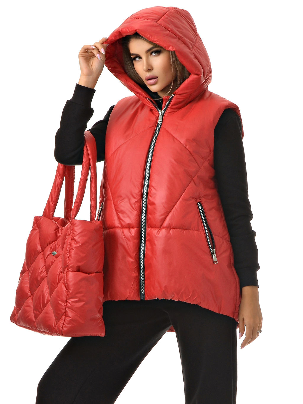 Утепленный жилет  oversize