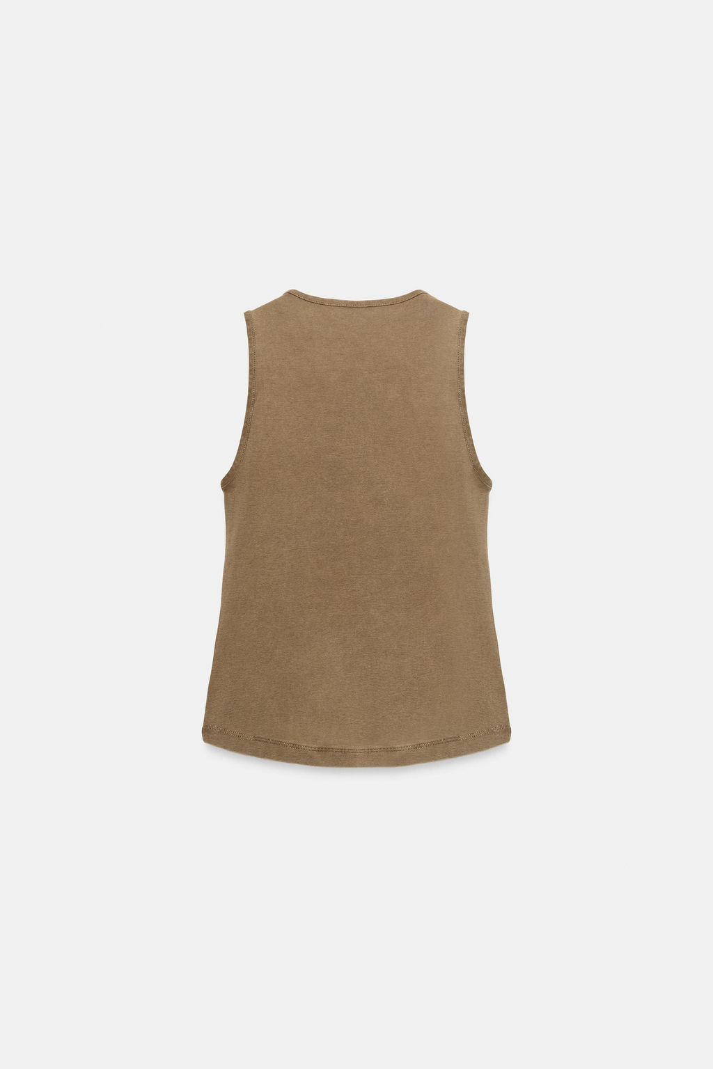 CAMISETA TACHAS TEXTO / Marr?n oscuro - Zara фото 5