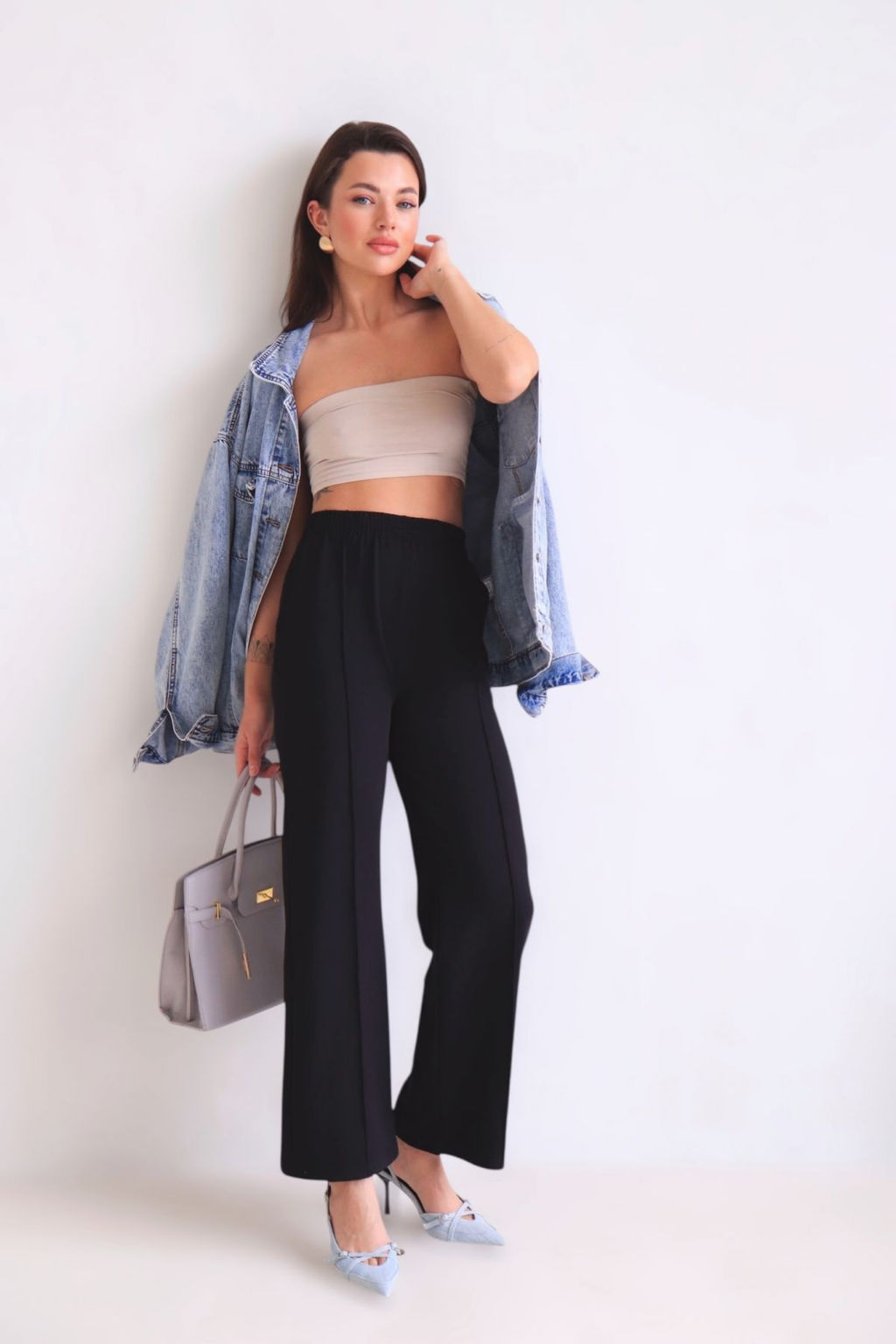 Брюки базовые чёрные - Martichelli фото 53