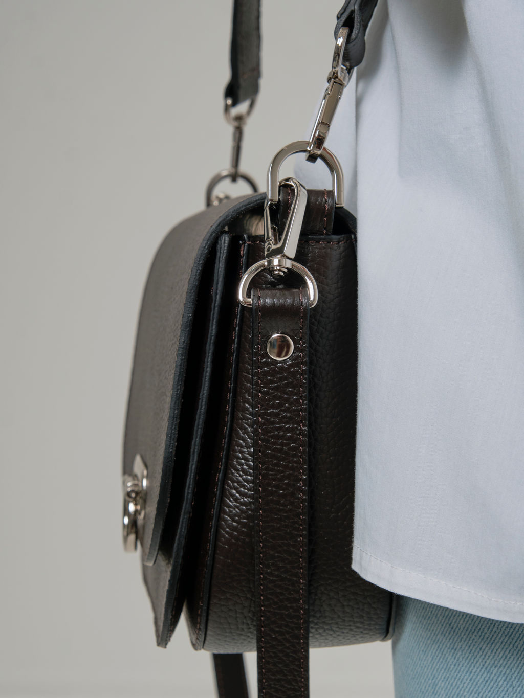 Сумка кожаная Azaro 30741 темно-коричневый