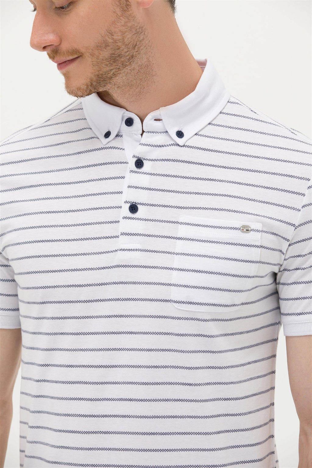 U. S. Polo Assn Мужская белая футболка с воротником-поло Неожиданная скидка в корзине - U.s. polo assn фото 7