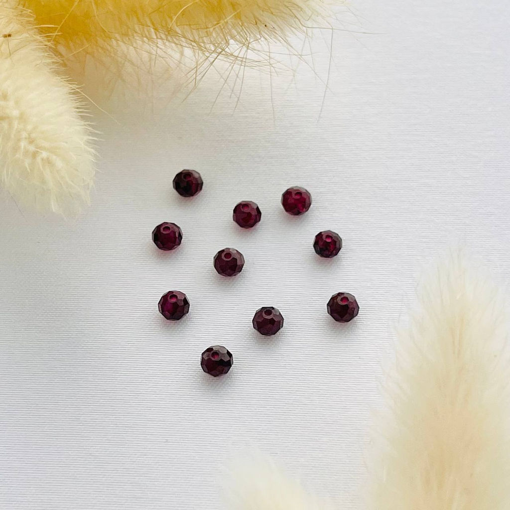 Бусины для украшений из Граната "Альмандин" (10 шт)