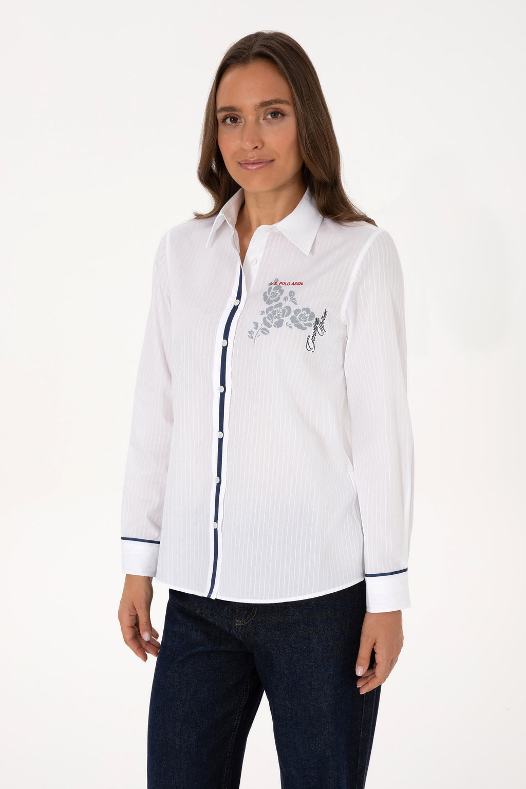 Kad_n Beyaz Uzun Kollu G_mlek