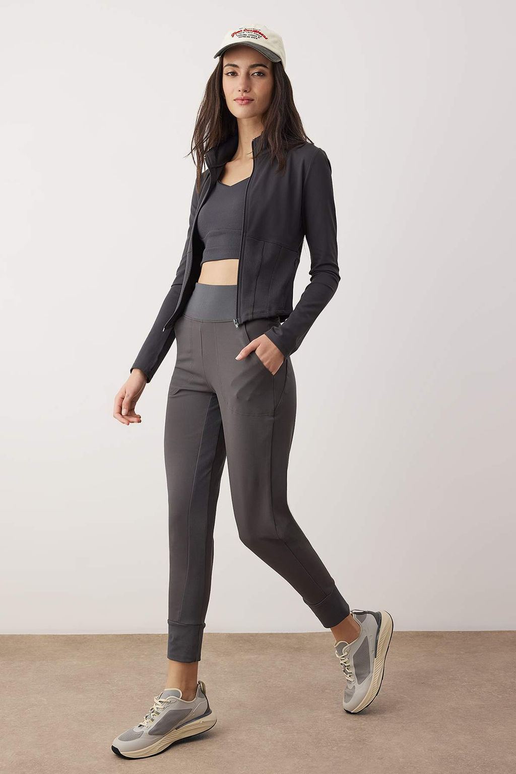 Antrasit Duz F?rcal? Scuba Sportswear Esofman Alt? THMAW26EA00005 - Trendyolmilla фото 2