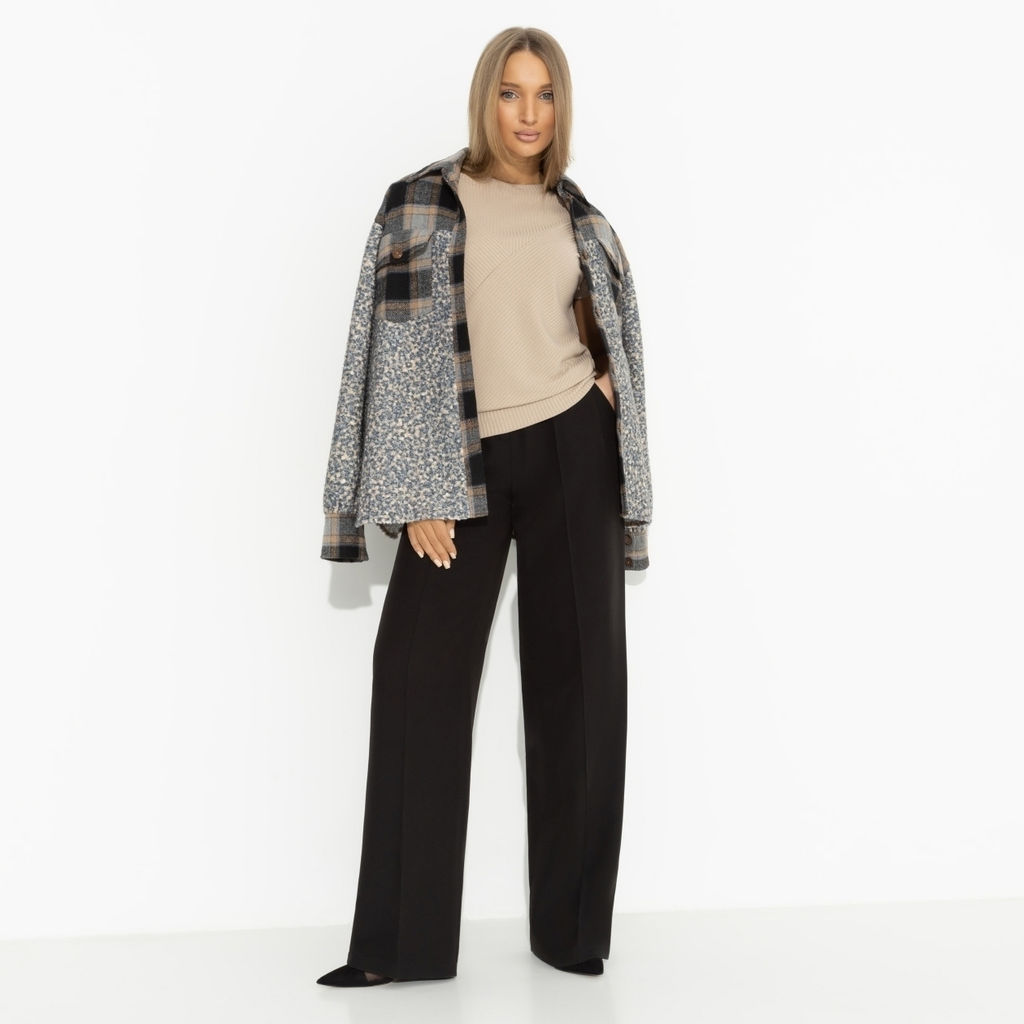 Футболка в рубчик, Искусство строить глазки (бежевый) - Charutti фото 6