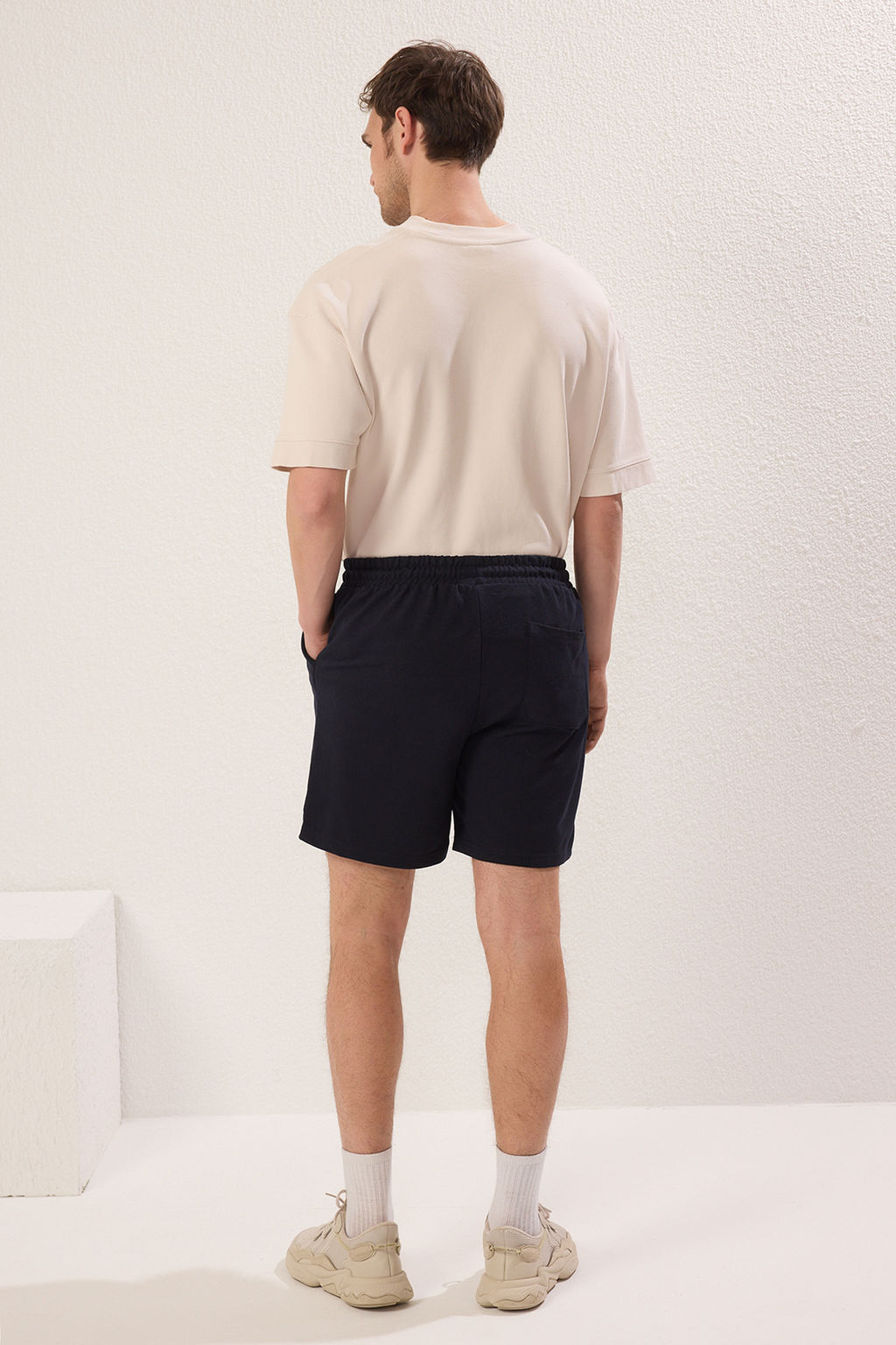 Lacivert-Haki Basic Regular/Normal Kesim Duz 2li Paket Sort TMNSS21SR0095