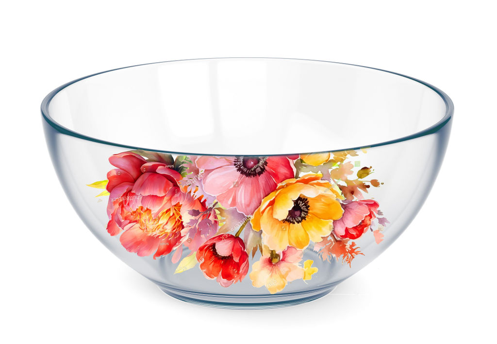 Цена за 2 шт. Салатник средний d-16см в упаковке Цветы и ягодки 1449/48